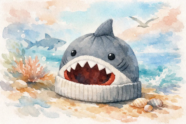 Review Shark Novelty Beanie Quality