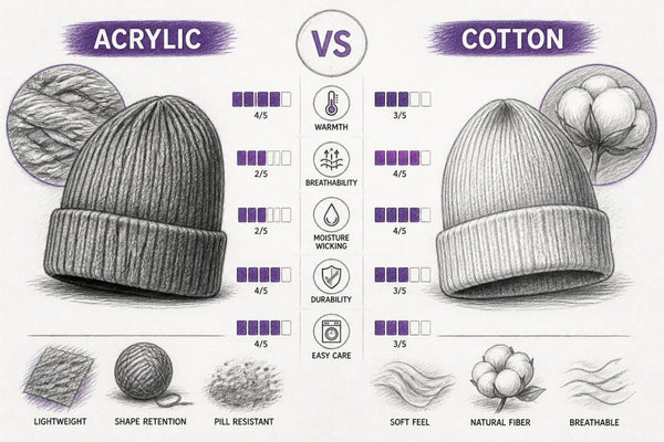 Acrylic vs Cotton Beanies for Daily Wear