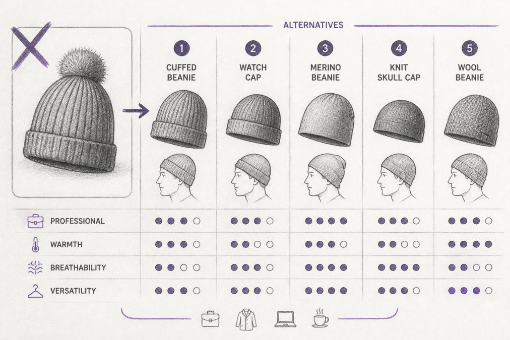 Best Alternatives to Pom Pom Beanies for Professional Looks