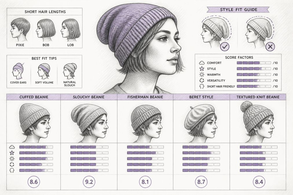 Best Beanie Styles for Short Hair Women