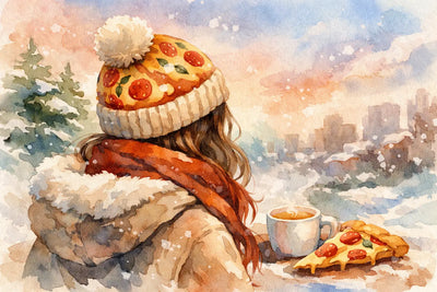 What to Wear With a Pizza Beanie This Winter