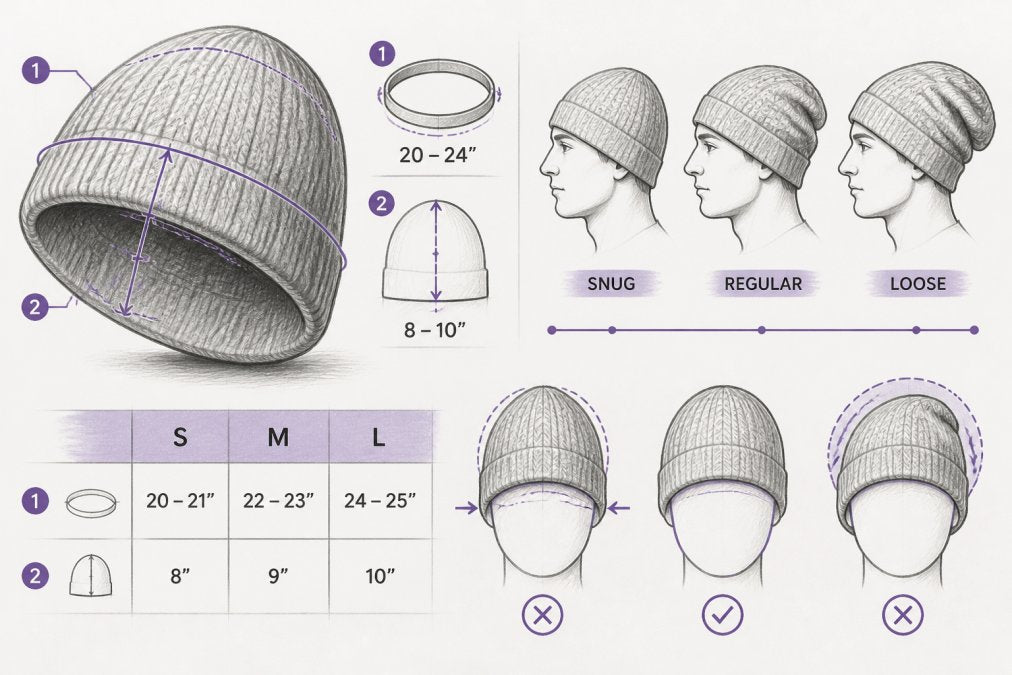 How 3D Knit Beanies Fit: A Sizing Guide