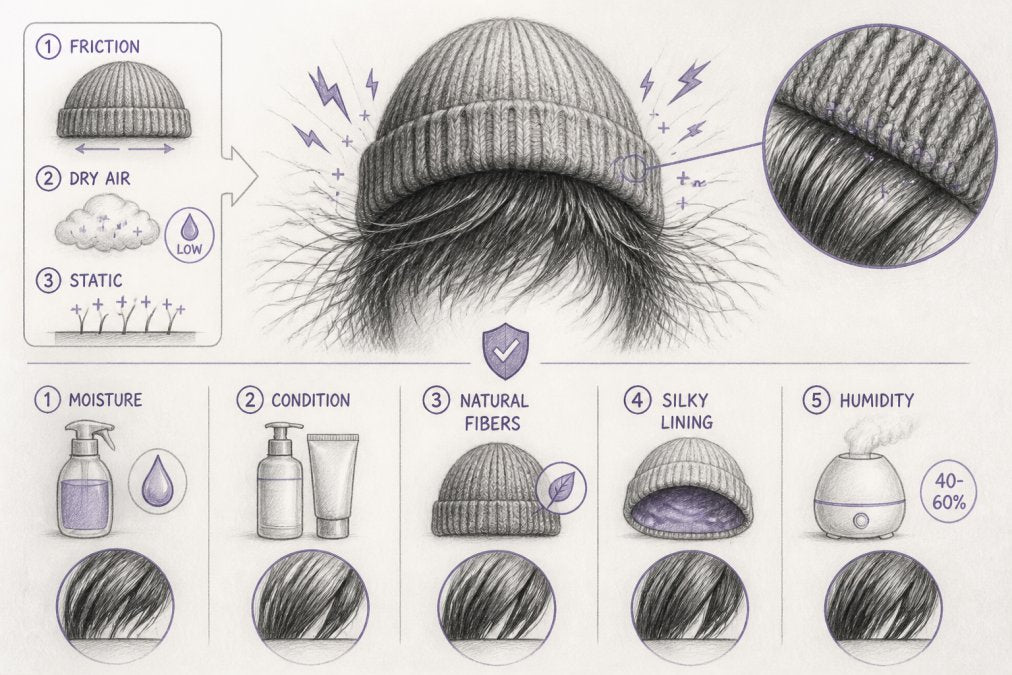 How to Prevent Beanie Hair Static in Winter