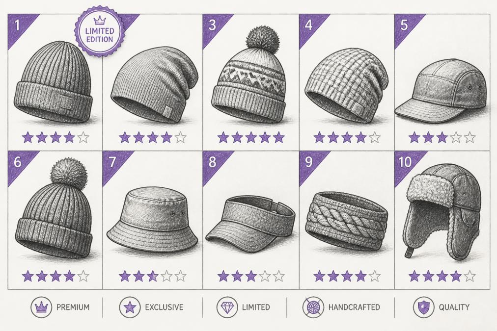 Limited Edition Headwear for Sale: 10 Styles
