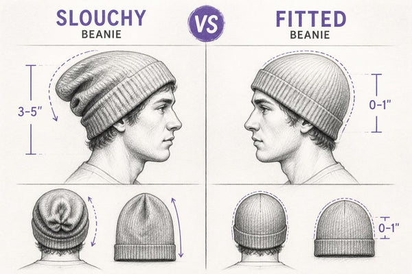 Slouchy Beanie vs Fitted Beanie: Fit Differences