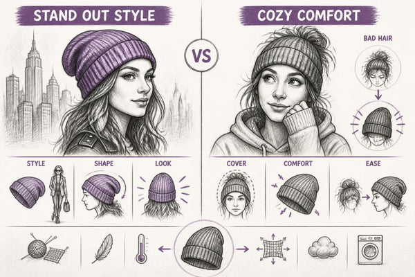 Stand Out Style vs Cozy Comfort: Hide Bad Hair