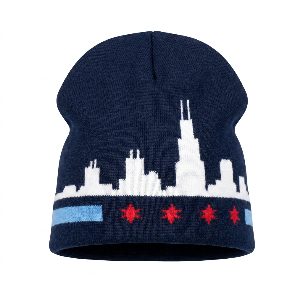 Chicago themed beanie
