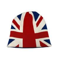 Beanie with Union Jack design on a white background
