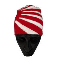 beanie with rising sun flag pattern