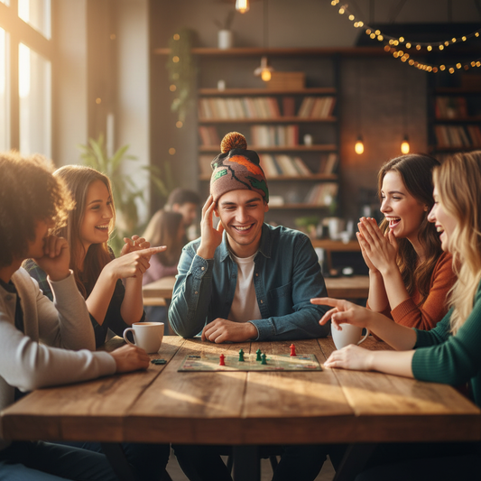 Dinosaurs beanie social lifestyle shot