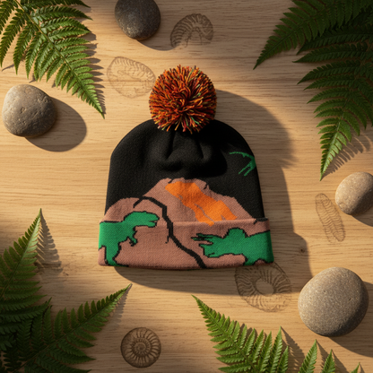 Dinosaurs Beanie with Enhanced Background