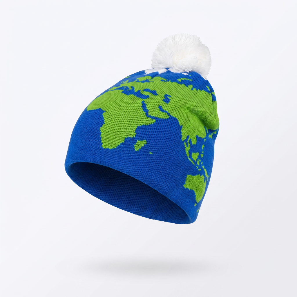 Earth themed beanie