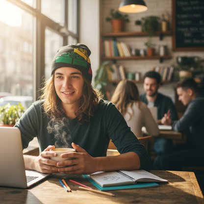 Lego Brick beanie lifestyle shot