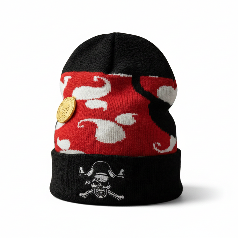 Pirate beanie clean background