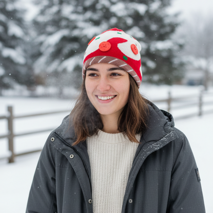 Pizza beanie lifestyle photo
