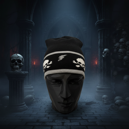 Skulls Beanie with Themed Background