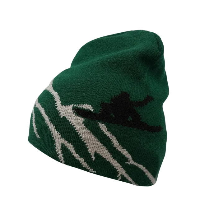 Snowboard Beanie with Mountain Background