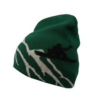 Snowboard Beanie with Mountain Background