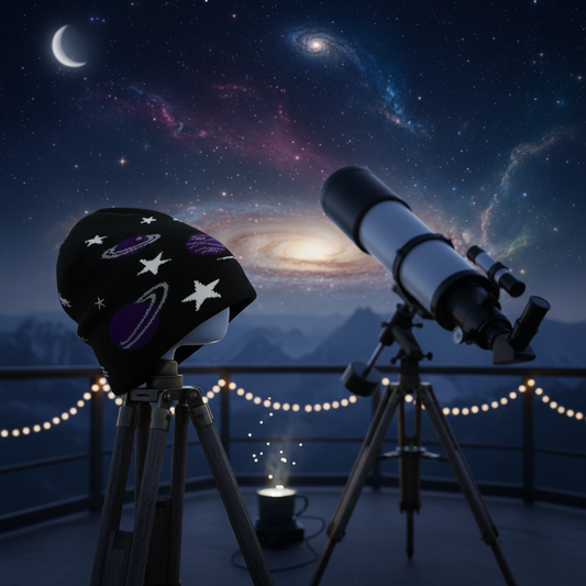 Space Beanie with Telescope